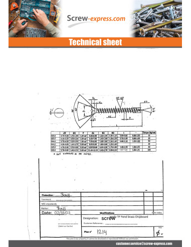 1 x Savis Chipsboard Screw Countersunk Head...
