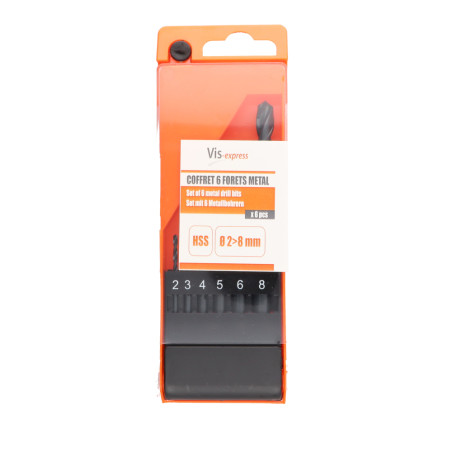 1 x Set of 6 metal drill bits