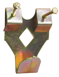 Box of 10 Hook painting Hammer Plug number 3 Brass Plated...