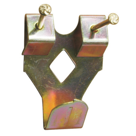 1 x Box of 10 Hook painting Hammer Plug number 3 Brass Plated Steel