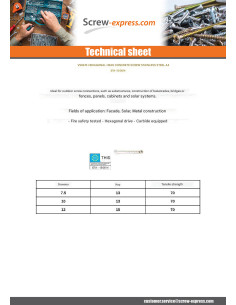 Screw For Concrete Hexagonal Head SW15 Stainless Steel A4... 2