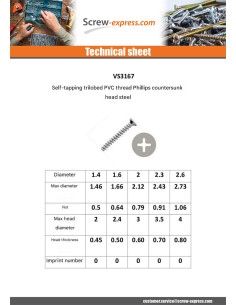 Self Tapping Screw Linch Pin Plastic Countersunk Head... 2