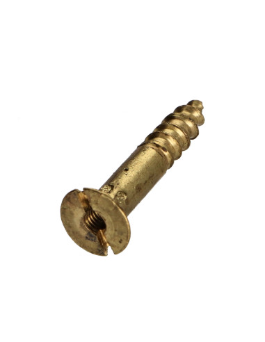 1 x Wood Screw Brass 4X25 Hole And Drill M3...