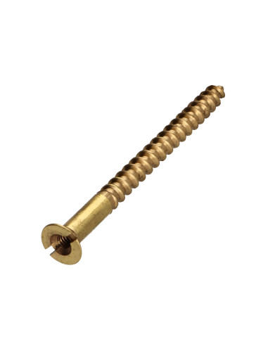 1 x Wood Screw Brass 5X70 Hole And Drill M3...