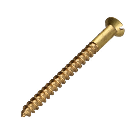 1 x Wood Screw Brass 5X70 Hole And Drill M3 Step 60