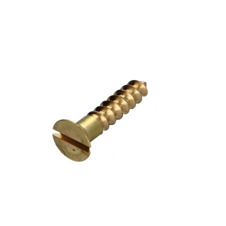 1 x Wood Screw Brass Countersunk Head Slotted 2.5X16 micro screw