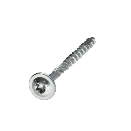 1 x Chipboard Screw Tekor Disc Head Screw T30 cut Type 17 Drilling Point 6X90 Thread Length: 50 Zinc Plated