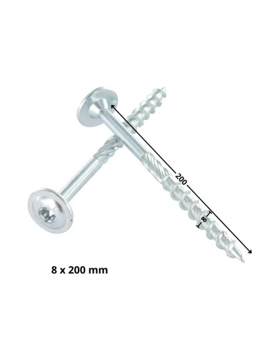 1 x Chipboard Screw Tekor Disc Head Screw T40...