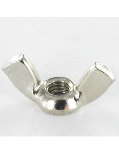 1 x Wing nut Nickel Plated Brass M6 Form American