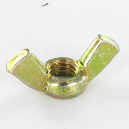 1 x Wing nut M5 Form American Yellow Zinc