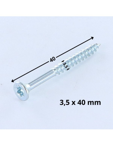 1 x Chipboard Screw Countersunk Head T10 3.5X40...