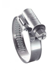 Hose clamp offset head non-perforated band of 9 Diameter...