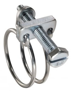 Hose clamp double wire Diameter 15 to 18 Stainless Steel W4