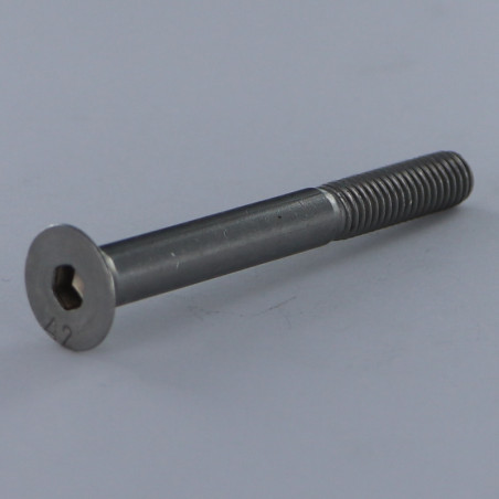 1 x Machine Screw Stainless Steel A2 Flat Head Hexagon Recess Hexagon Socket 5 M8X70 Partial Thread