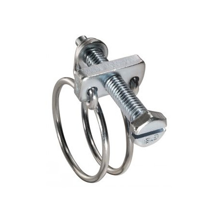 1 x Hose clamp double wire Diameter 34 to 38 Stainless Steel W4