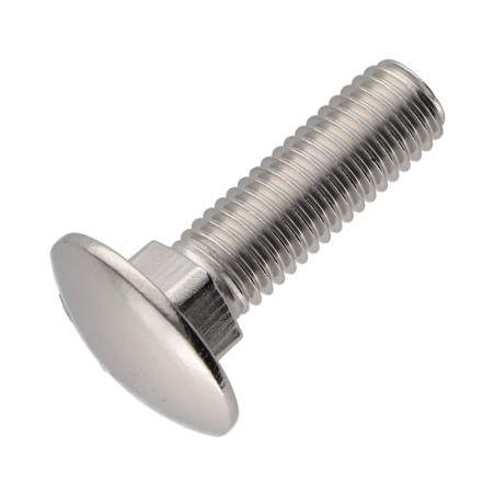 30 x Carriage Bolt Stainless Steel A2 M8X16 Full Thread