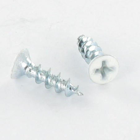 1 x Screw For Plastic Pan Countersunk Head Phillips 4.3X20 Self Drilling Zinc Plated Ral9016/Traffic Signalisation