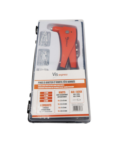 1 x Set of riveting pliers With Rivets