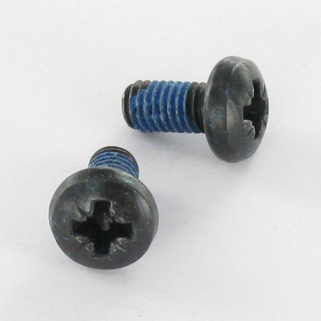 1 x Machine Screw Large Pan Head Pozi 3 M6X12 Black Zinc Plated Patch Nylon