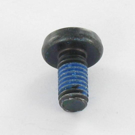 1 x Machine Screw wide domed head Pozi PZ3 M6X12 Black Zinc Plated Patch Nylon