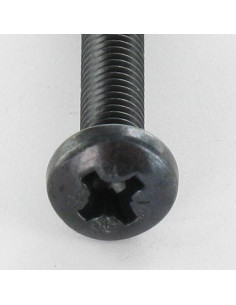 Machine Screw wide domed head Pozi PZ1 M3X10 Black Zinc... 2