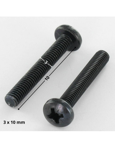 1 x Machine Screw wide domed head Pozi PZ1...