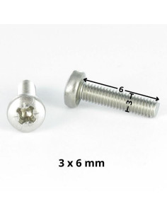 Machine Screw wide domed head Pozi N°1 M3X6 Zinc Plated... 2