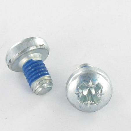 1 x Machine Screw wide domed head Pozi PZ3 M6X10 Zinc Plated Patch Nylon