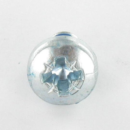 1 x Machine Screw wide domed head Pozi PZ3 M6X10 Zinc Plated Patch Nylon