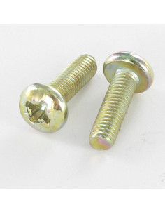 Machine Screw Large Pan Head Pozi 2 M5X16 Yellow Zinc