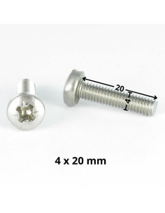 Machine Screw wide domed head Pozi PZ2 M4X20 Zinc Plated 2