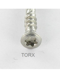 Decking Screw Double Thread Countersunk Head T25 5X60 cut... 2