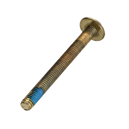 1 x Machine Screw flat Hexagon Socket 4 M6X60 Patch Nylon Brass Plated Steel