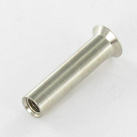 1 x Nut Binder Pan Countersunk Head Slotted M4X13 5.4X24 Brass