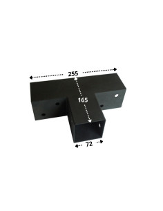 Anchor Plate EXPRESS In Head Black Zinc Plated 72X165X255 2