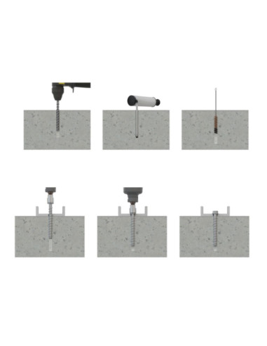 1 x Screw For Concrete Hexagonal Head Flange...