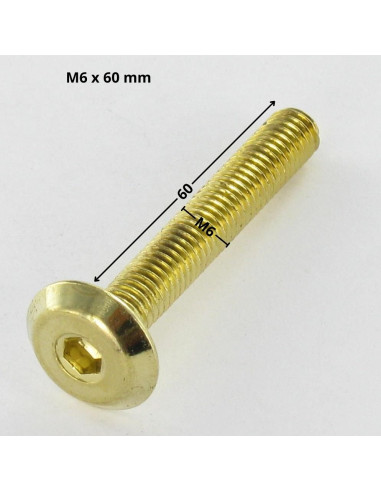 1 x Machine Screw flat Hexagon Socket 4 M6X60...