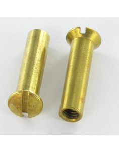 Nut Binder Pan Countersunk Head Slotted M4X14 5.3X23 Brass