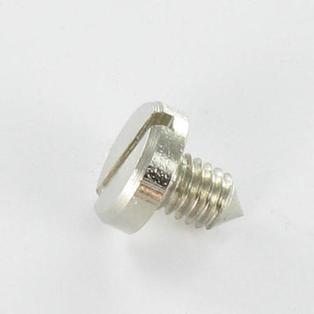 1 x Machine Screw Nickel Plated Large Pan Head Slotted 8X8.3 Cone Point