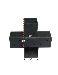 Anchor Plate EXPRESS 4 Directions Black Zinc Plated... 2