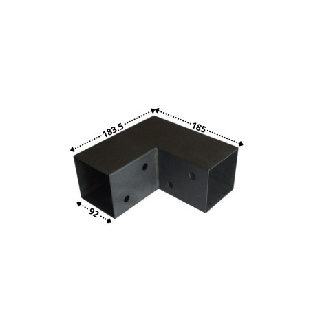 1 x Anchor Plate EXPRESS In L Black Zinc Plated 92X185X183.5