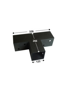Anchor Plate EXPRESS In Head Black Zinc Plated 122X266X326 2