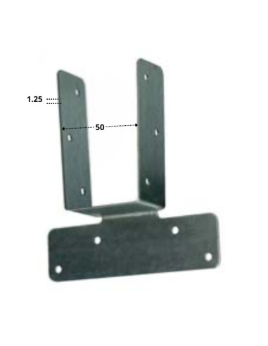 1 x Bent truss shoe 50 Sendzimir