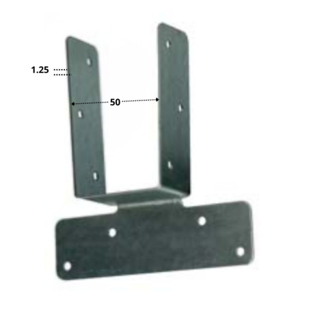 1 x Bent truss shoe 50 Sendzimir