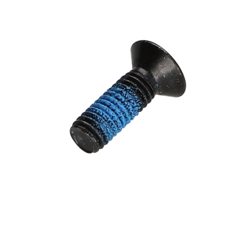 1 x Machine Screw Countersunk Head Pozi PZ3 M6X18 Black Zinc Plated Patch Nylon 360°