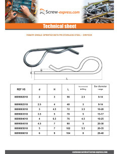 Pin R Clip Stainless Steel A2 3 2