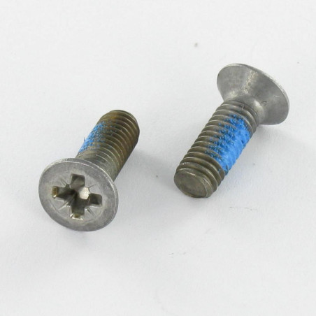 1 x Machine Screw Countersunk Head Pozi PZ2 M5X20 Zinc Plated Patch Nylon
