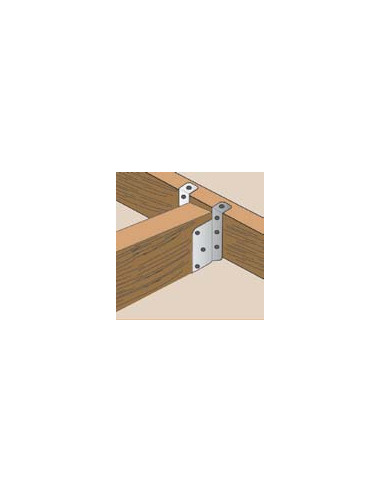 1 x Joist hanger with foldable flange Sendzimir...