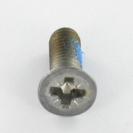 1 x Machine Screw Countersunk Head Pozi PZ2 M5X16 Zinc Plated + Lock Thread