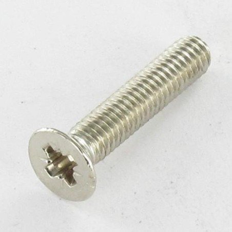 1 x Machine Screw Countersunk Head Pozi N°1 M3X6 Nickel Plated micro screw